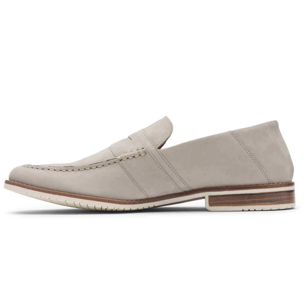 Rockport Loafers For Mens Grey - Style Purpose 3 Penny - DI7502136